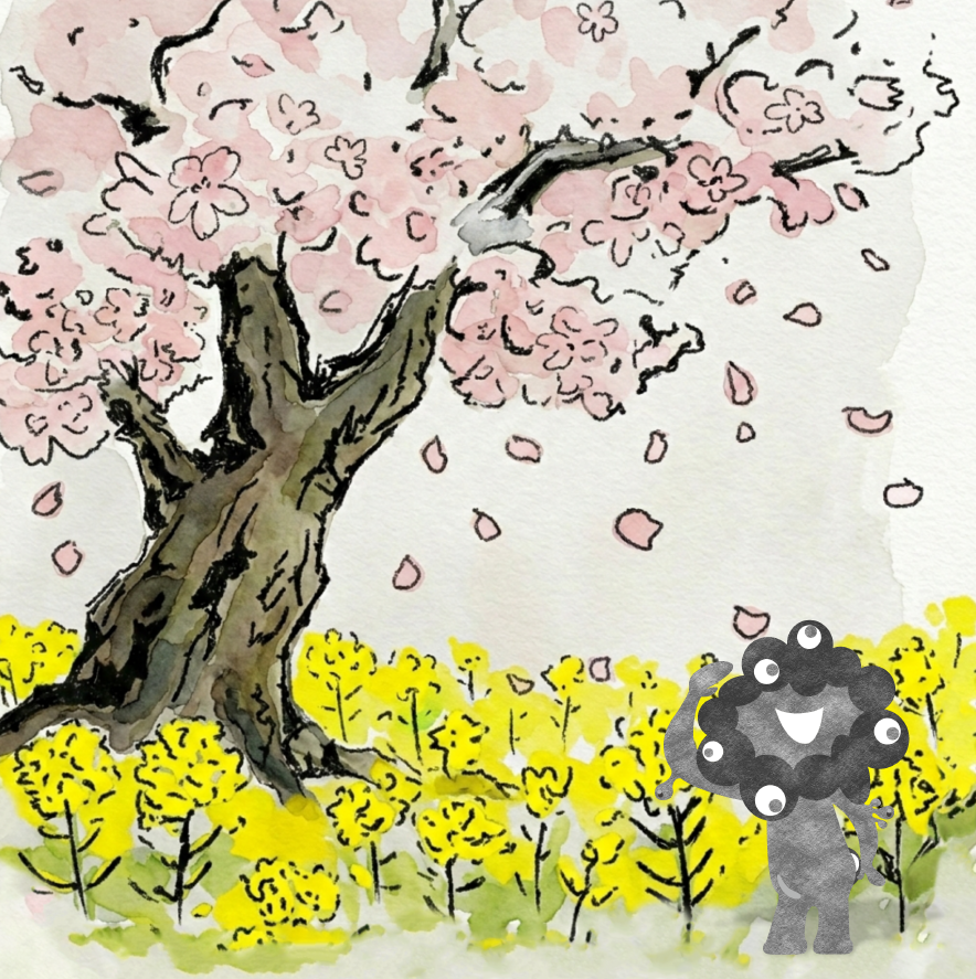 黒ミャクミャク　春