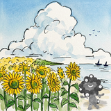 黒ミャクミャク　夏