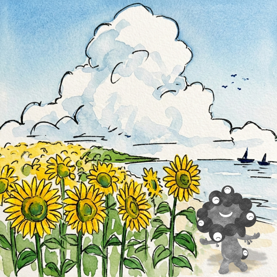 黒ミャクミャク　夏