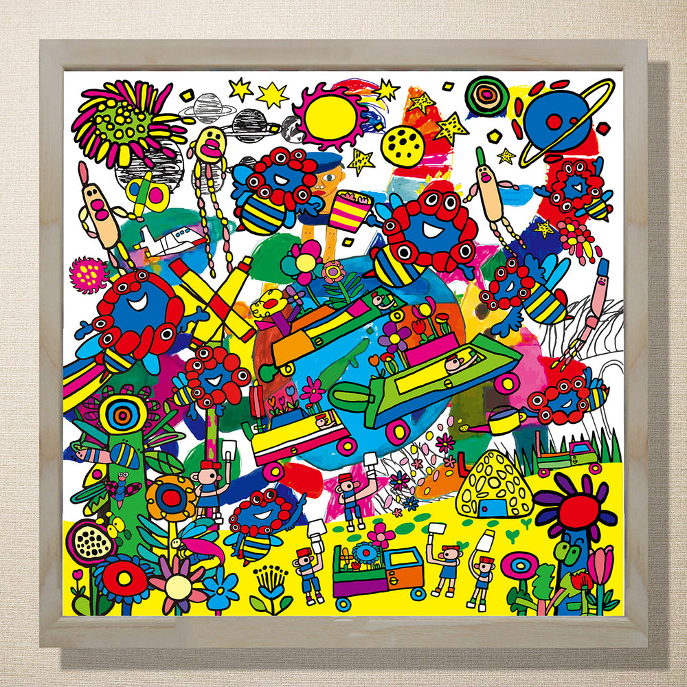 ミャクミャク∞脈々と彩る蜂の舞2【原反＋額装付き】