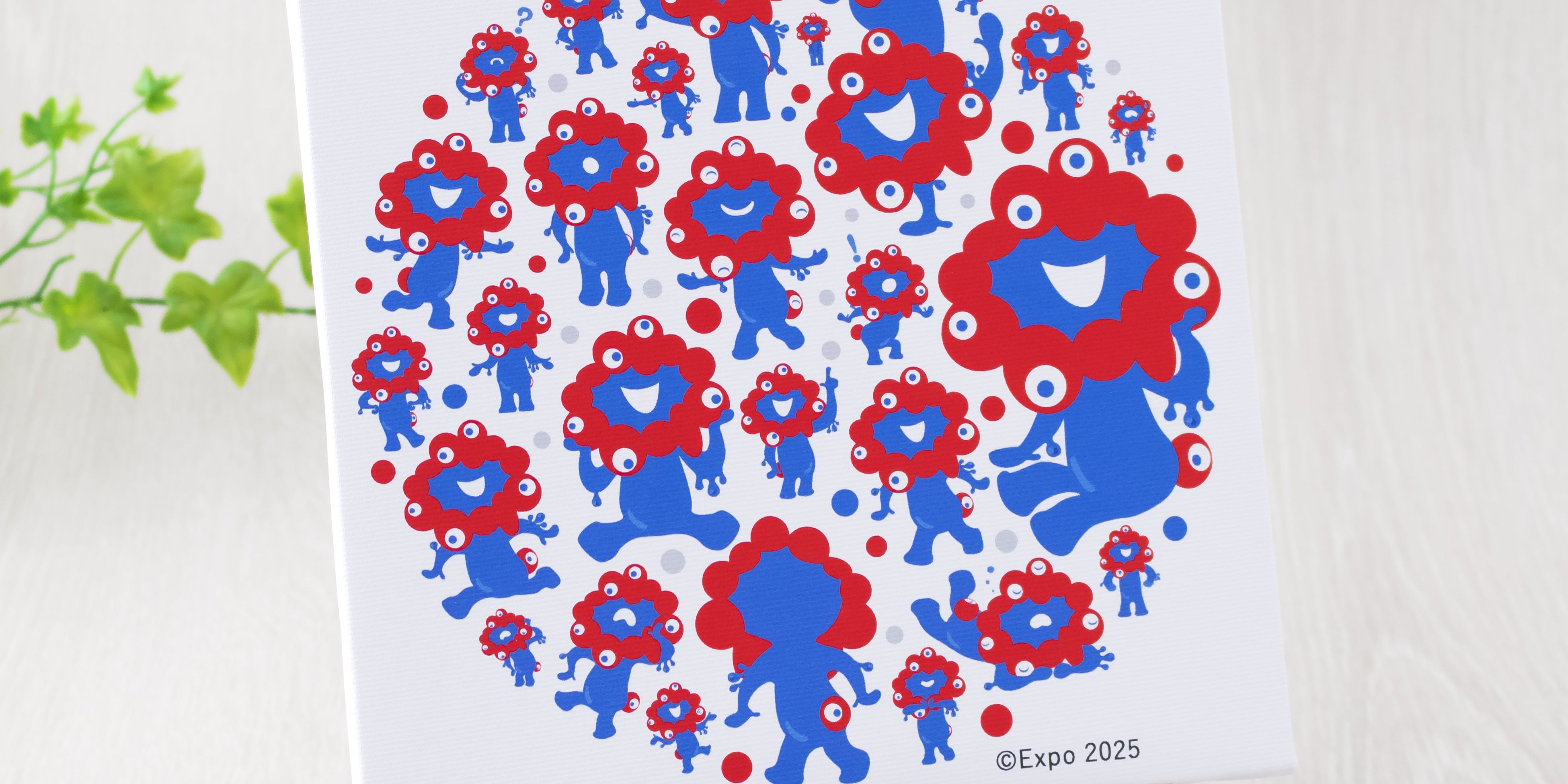 ©Expo 2025 ミャクミャク キャンバスジクレー印刷 集合 CPS00114 S0号