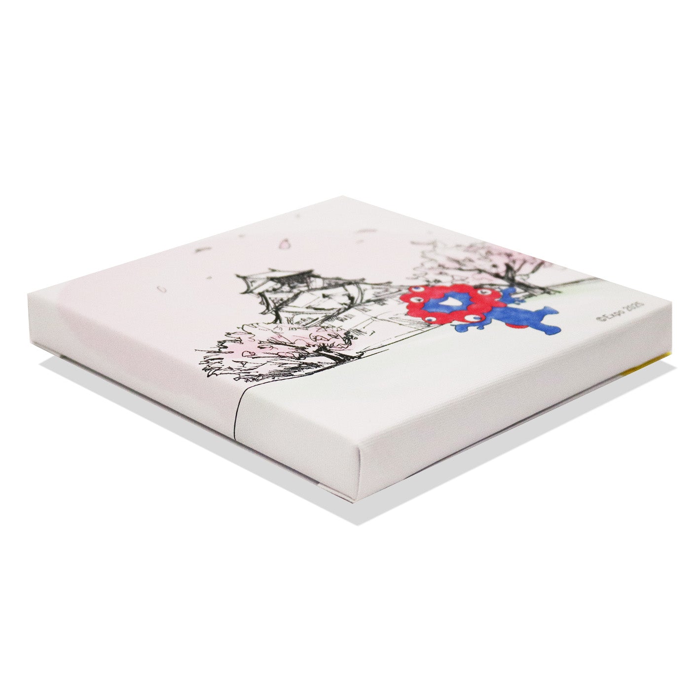 ★冬バージョン★ ミャクミャク　キャンバスジグレー　和シリーズ　アート　万博 ☆冬バージョン☆ ミャクミャク キャンバスジグレー 和シリーズ アート