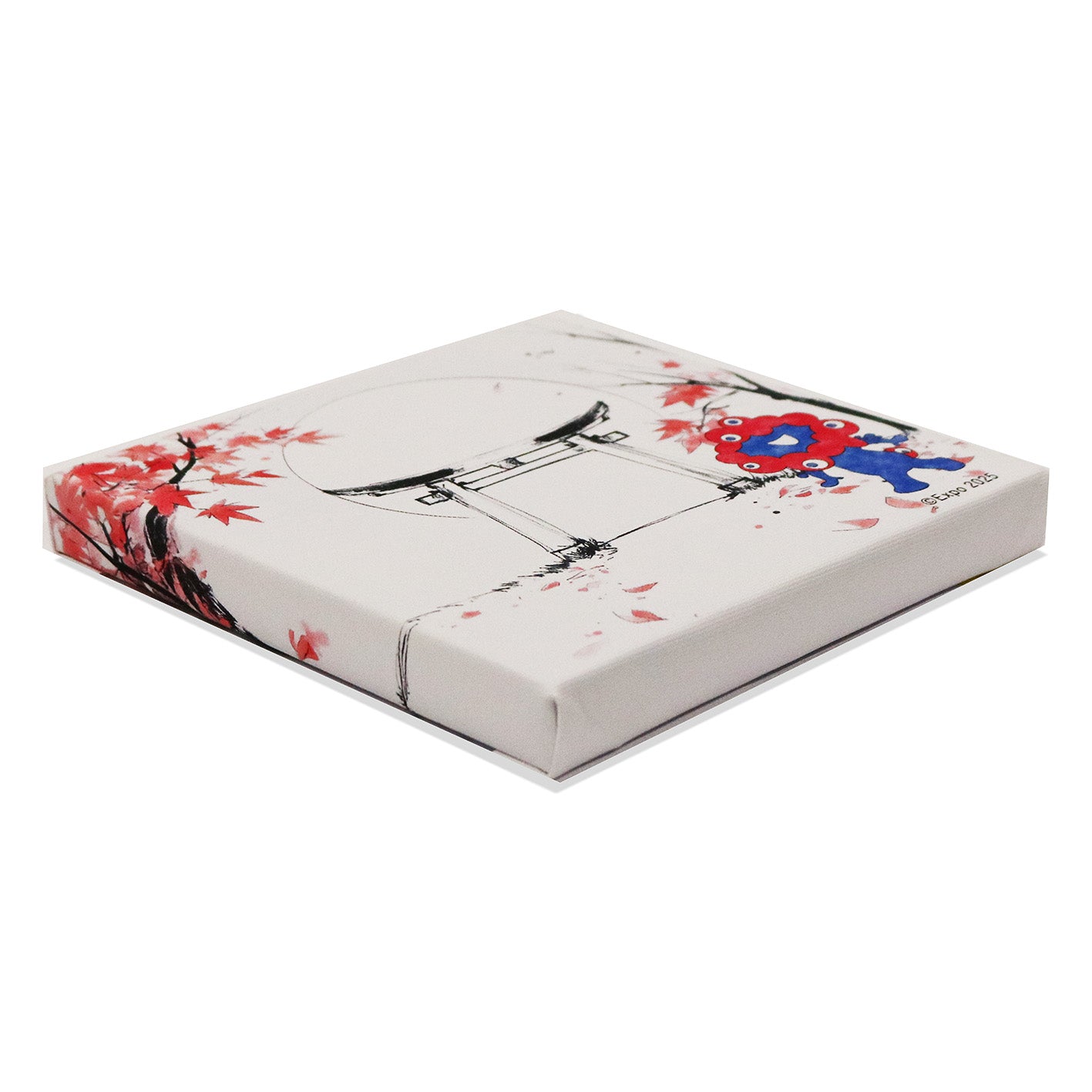 ★秋バージョン★ ミャクミャク　キャンバスジグレー　和シリーズ　アート　万博 Expo 2025 ミャクミャク キャンバスジクレー和シリーズ「秋」 S0号