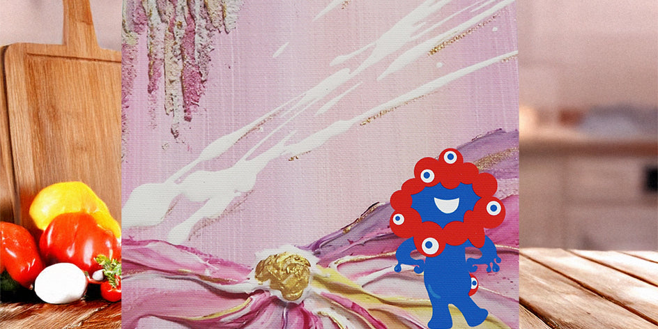 ©Expo 2025 ミャクミャク キャンバスジクレー印刷　New Biginngs(Pink)　S0号