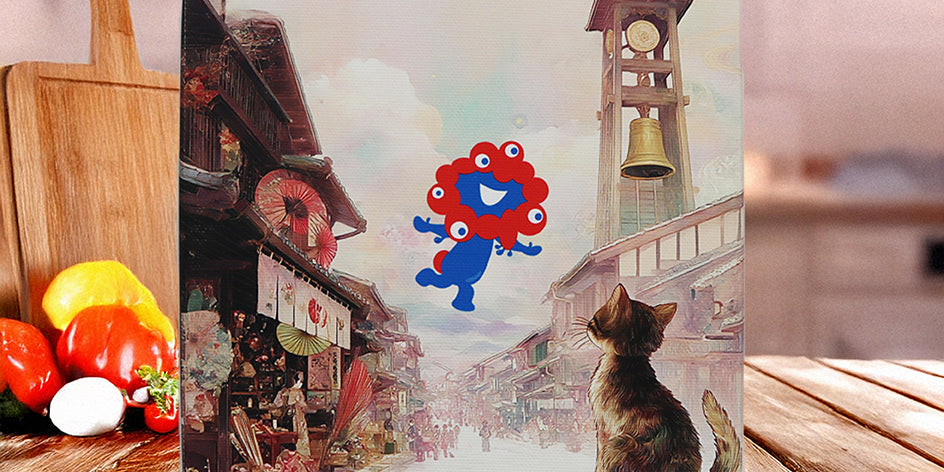 ©Expo 2025 ミャクミャク キャンバスジクレー印刷　Toki no Kane　S0号