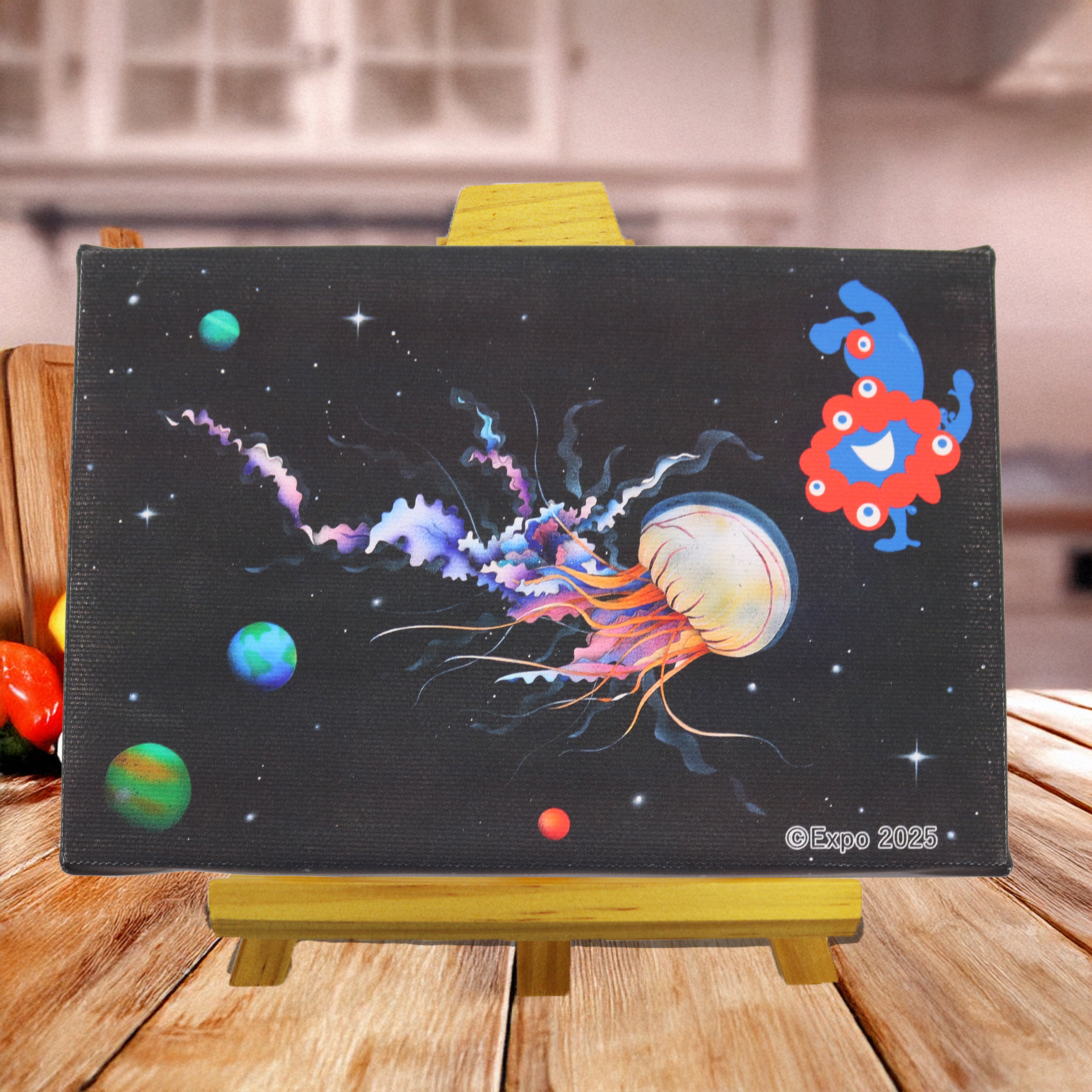 Expo 2025 ミャクミャク キャンバスジクレー印刷 深海宇宙 P0号