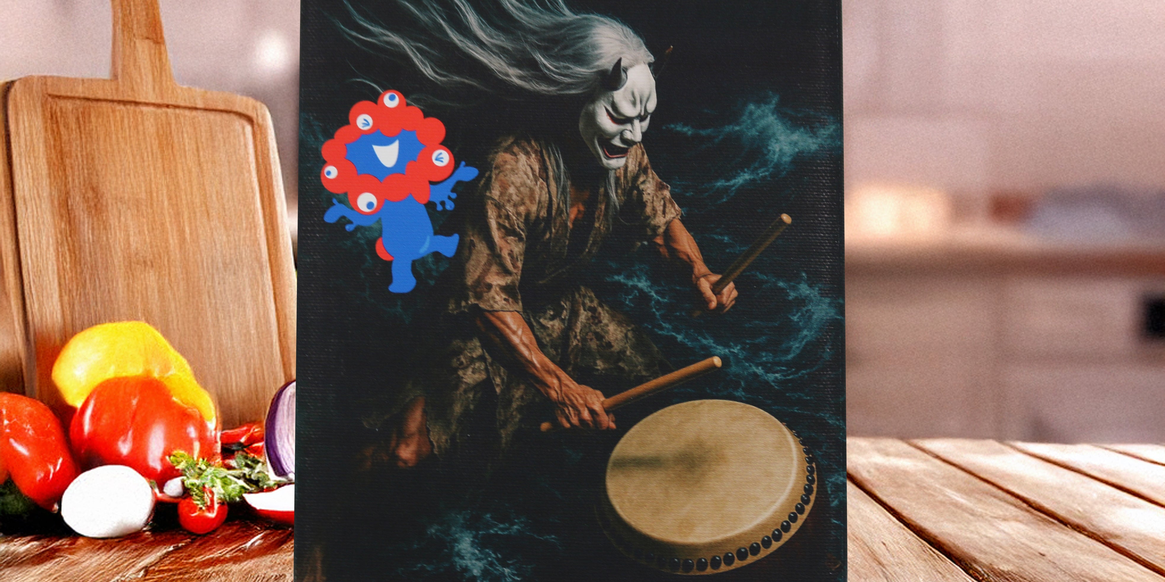 ©Expo 2025 ミャクミャク キャンバスジクレー印刷　Gojinjo Daiko 01　F-SM号