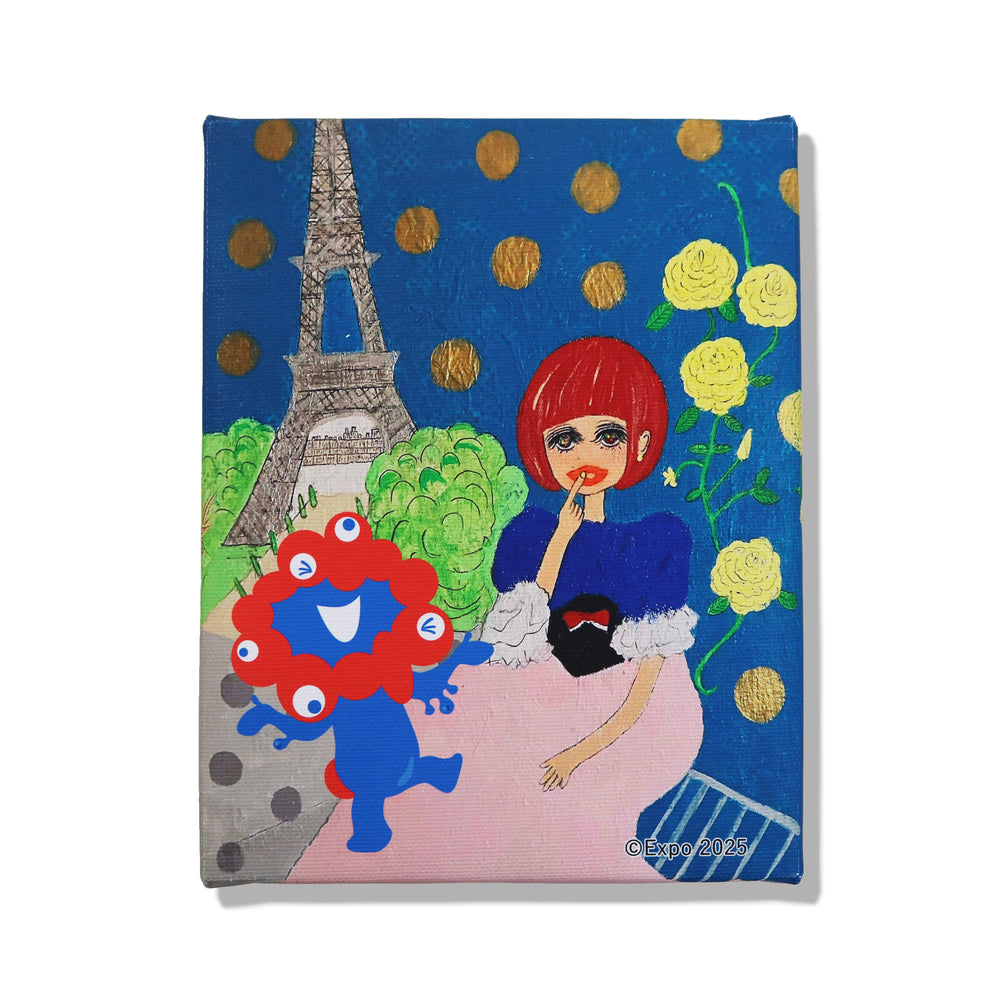 赤毛の女の子とミャクミャク