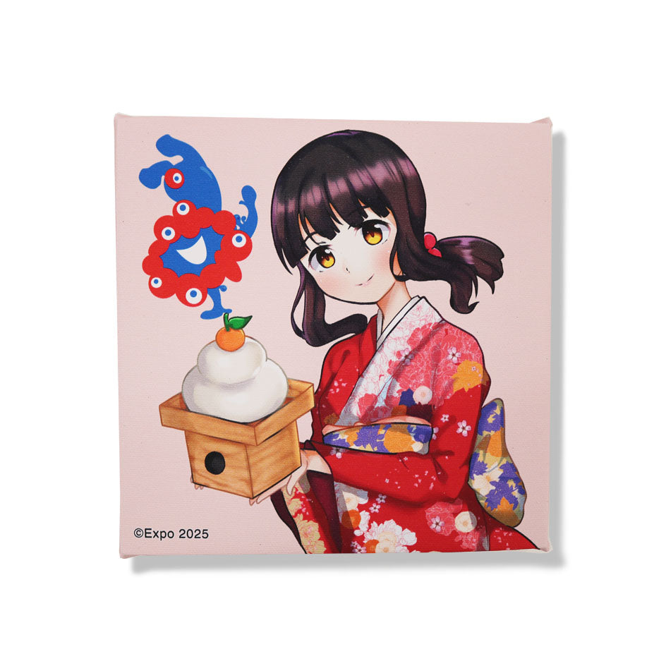 1月限定】©EXPO 2025 ミャクミャク キャンバスジクレー印刷 睦月 S0号