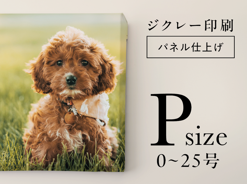 ジクレー印刷【パネル仕上げ】 (Pサイズ・0~25 号)