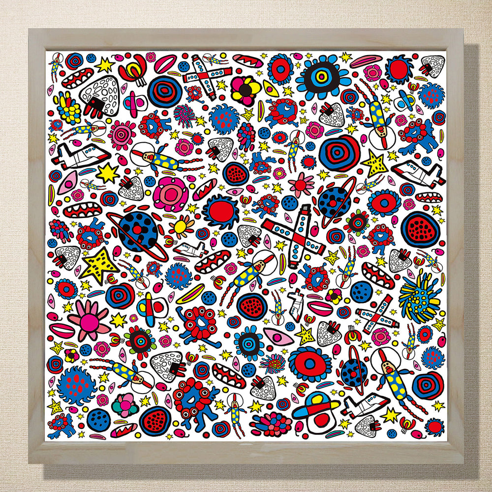 ミャクミャク∞内なる響き和紙【原反＋額装付き】