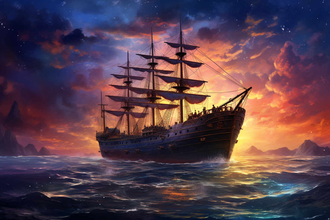 Sailing at dawn